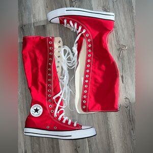 NWOB Converse Chuck Taylor All-Star XXHi Knee High Sneakers Women’s Sz 5.5 Red